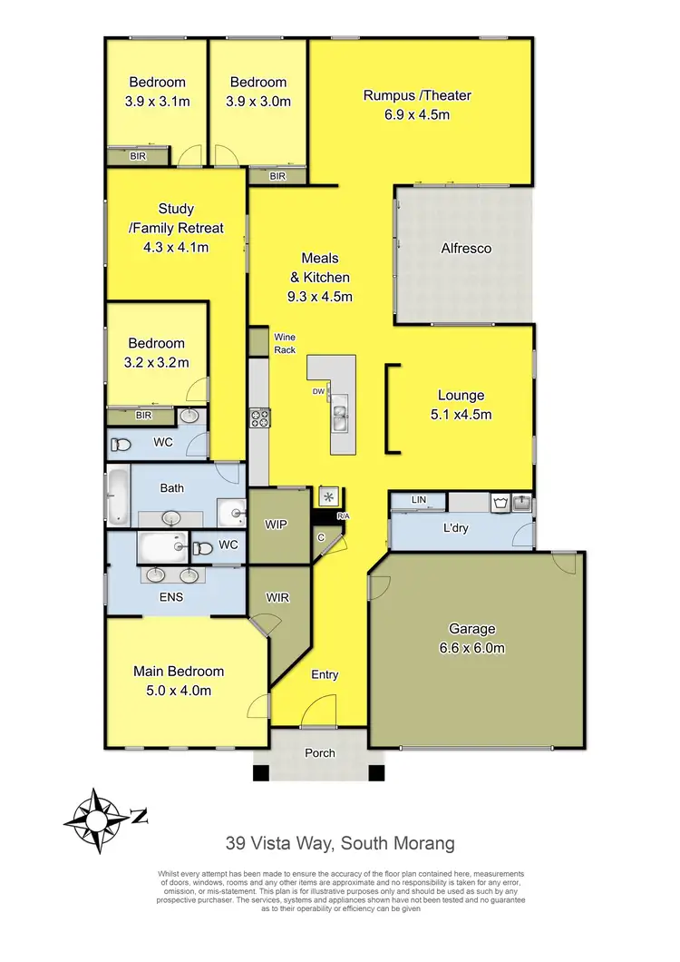 Floorplan of Homely house listing, 39 Vista Way, South Morang VIC 3752