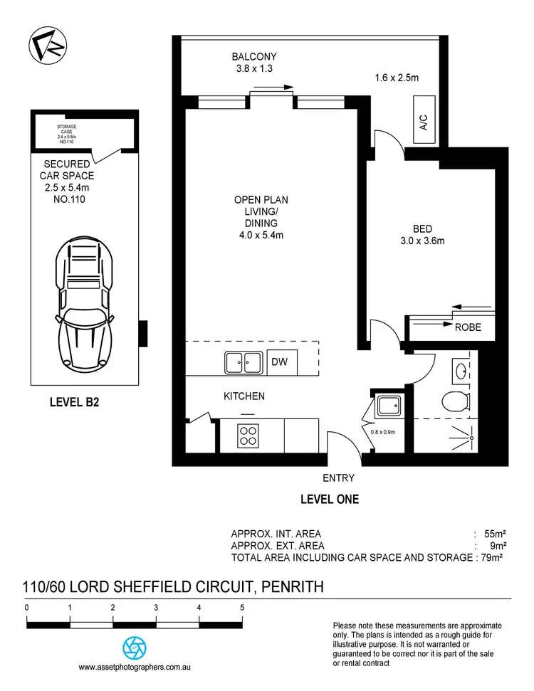 Floorplan of Homely apartment listing, 110/60 Lord Sheffield Circuit, Penrith NSW 2750
