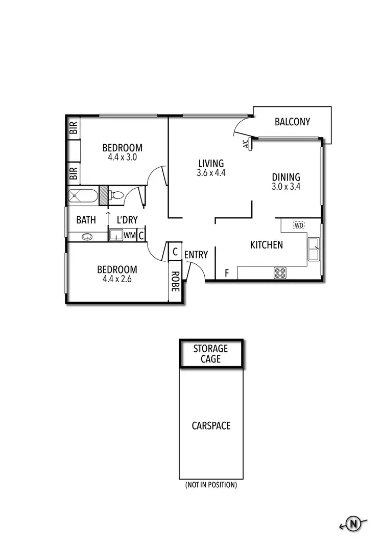 Floorplan of Homely apartment listing, 3/641 Toorak Road, Toorak VIC 3142