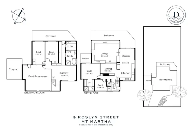 Floorplan of Homely house listing, 9 Roslyn Street, Mount Martha VIC 3934