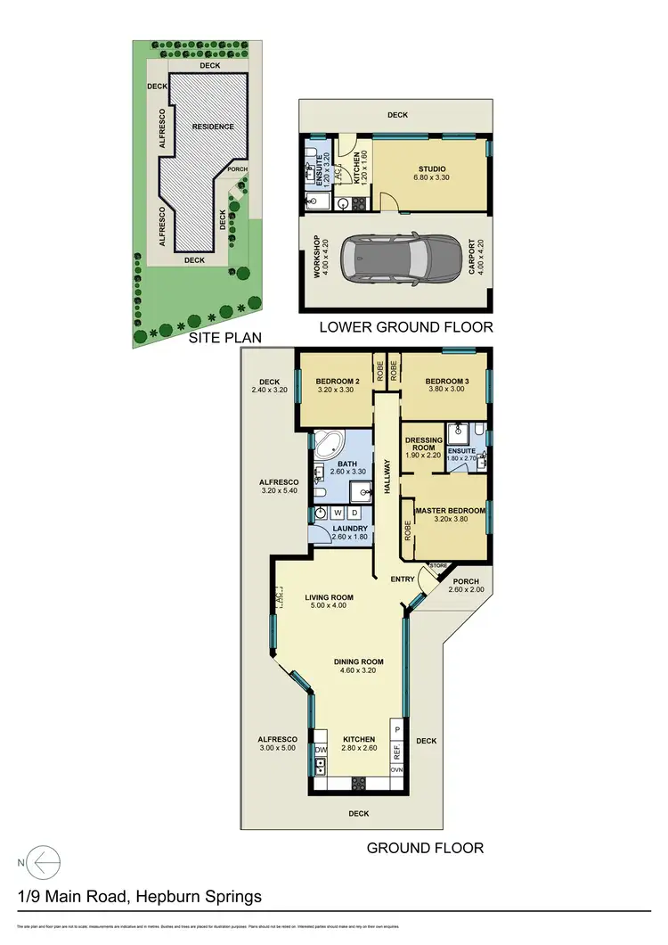 Floorplan of Homely house listing, 1/9 Main Road, Hepburn Springs VIC 3461