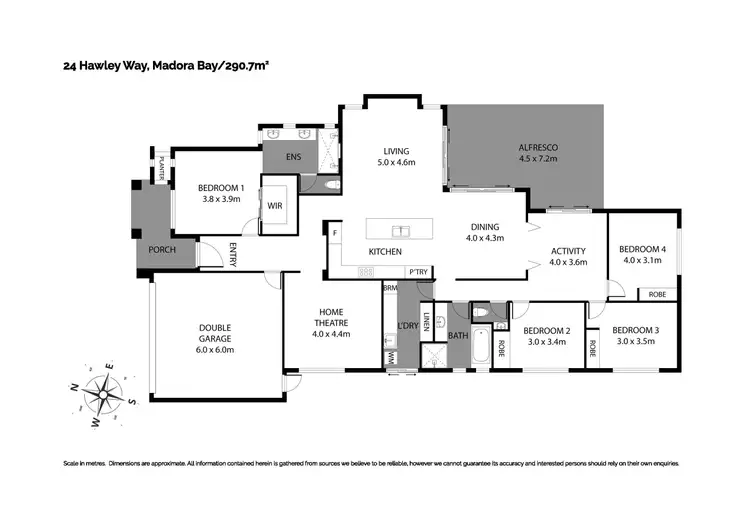 Floorplan of Homely house listing, 24 Hawley Way, Madora Bay WA 6210