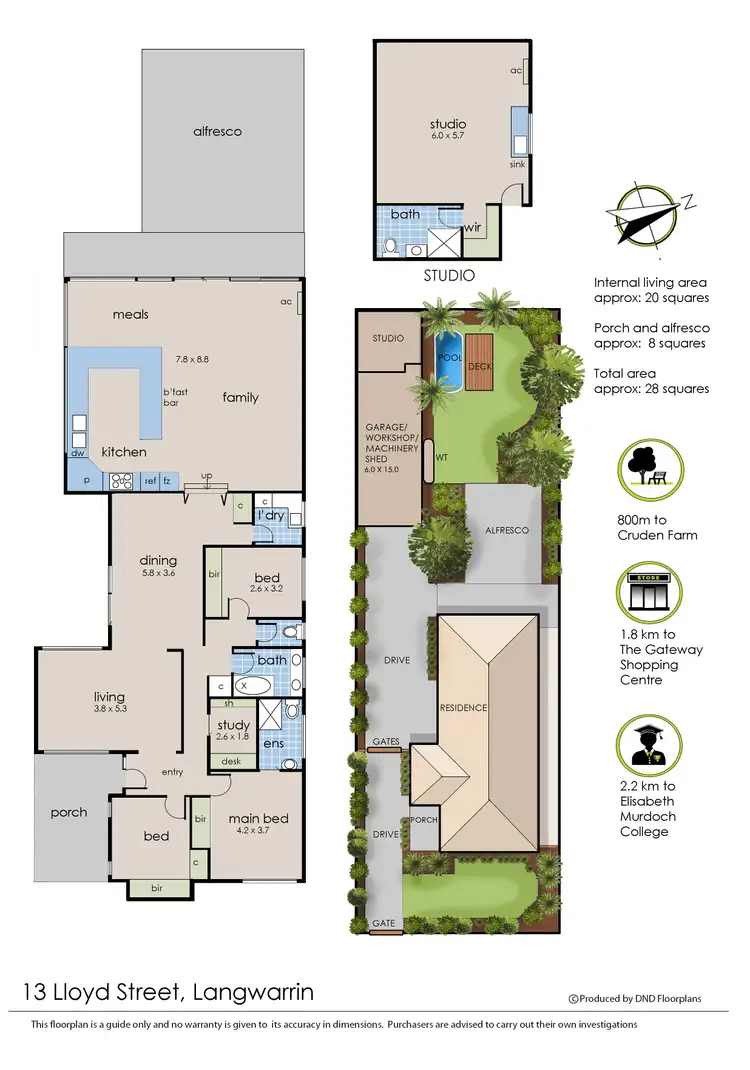 Floorplan of Homely house listing, 13 Lloyd Street, Langwarrin VIC 3910