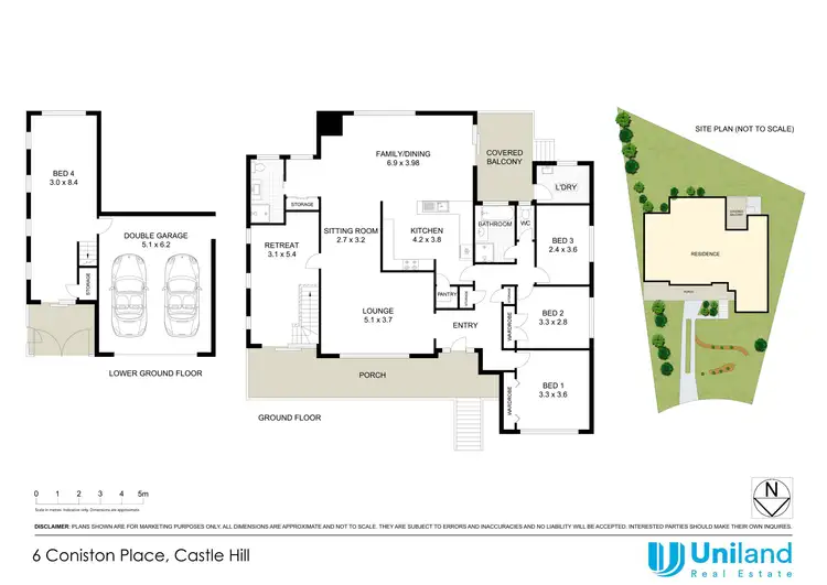 Floorplan of Homely house listing, 6 Coniston Place, Castle Hill NSW 2154