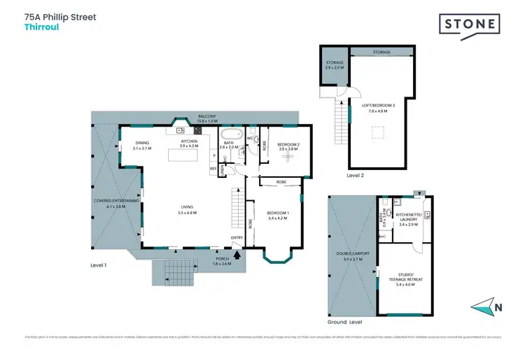 Floorplan of Homely house listing, 75A Phillip Street, Thirroul NSW 2515