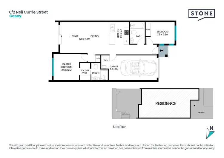 Floorplan of Homely townhouse listing, 6/2 Neil Currie Street, Casey ACT 2913