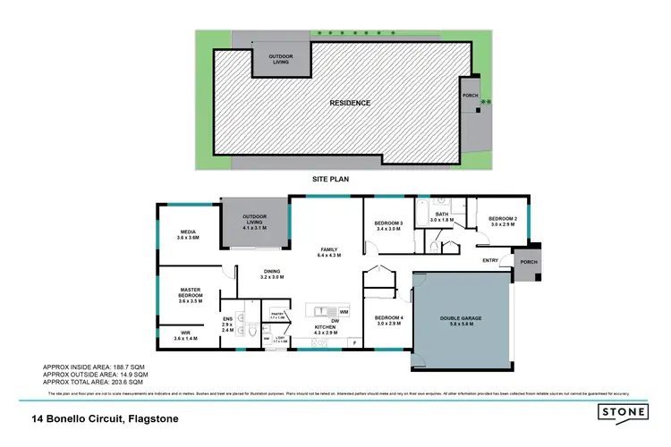 Floorplan of Homely house listing, 14 Bonello Circuit, Flagstone QLD 4280