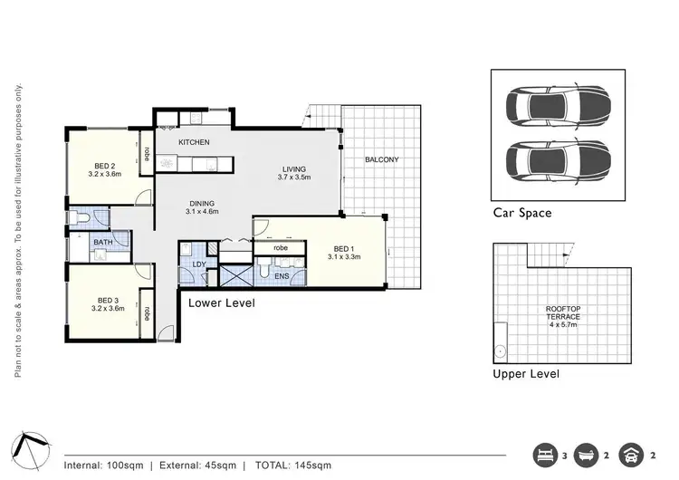 Floorplan of Homely unit listing, 4401/27 Boardwalk Boulevard, Mount Coolum QLD 4573