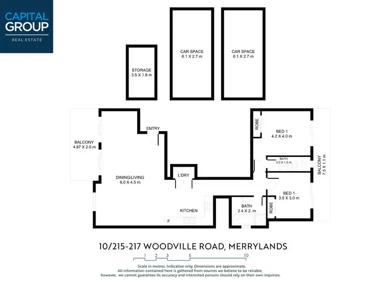 Floorplan of Homely apartment listing, 10/215-217 Woodville Road, Merrylands NSW 2160