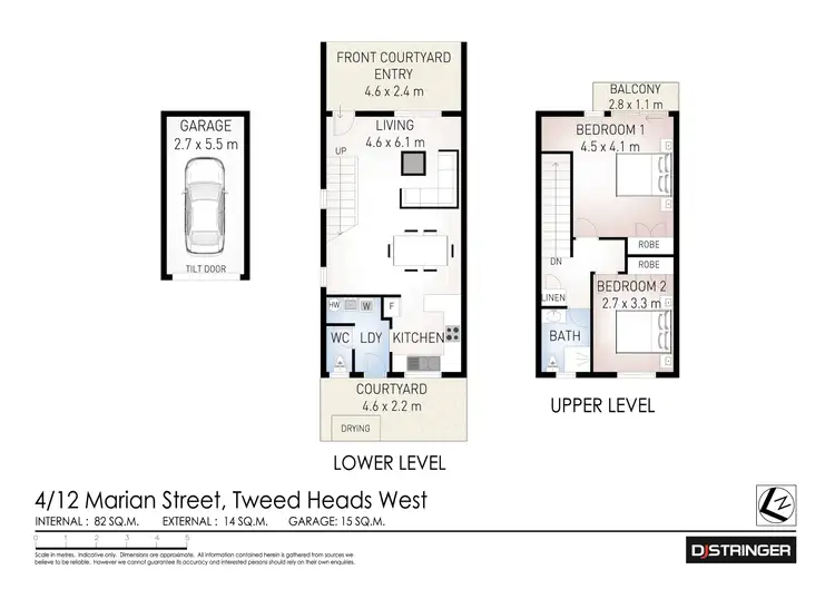 Floorplan of Homely unit listing, 4/12 Marian Street, Tweed Heads West NSW 2485