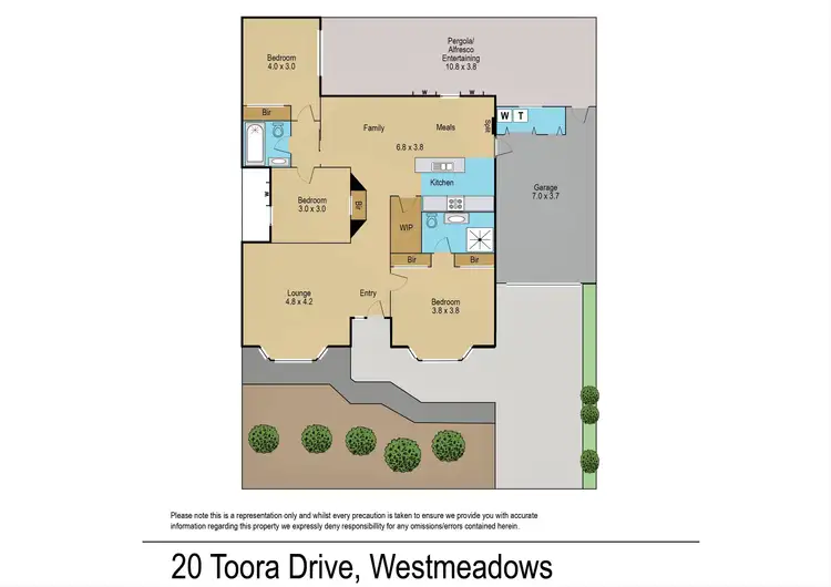 Floorplan of Homely villa listing, 20 Toora Drive, Westmeadows VIC 3049