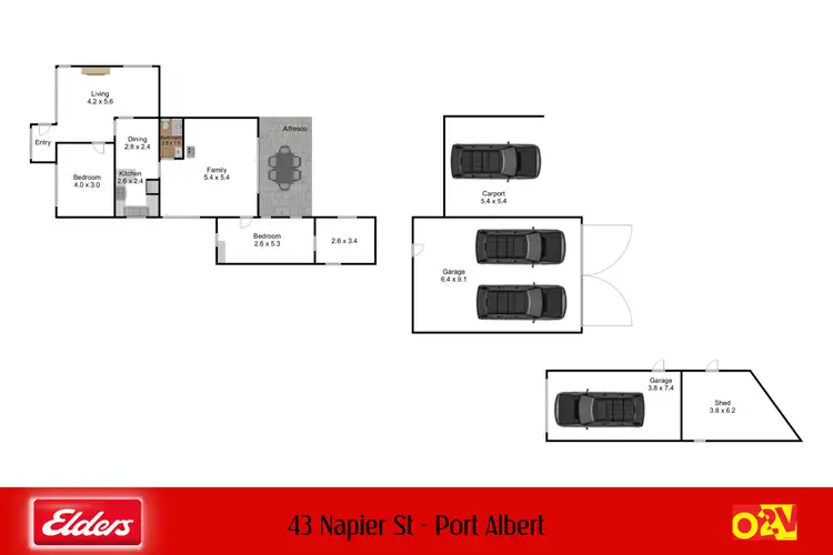 Floorplan of Homely house listing, 43 Napier Street, Port Albert VIC 3971