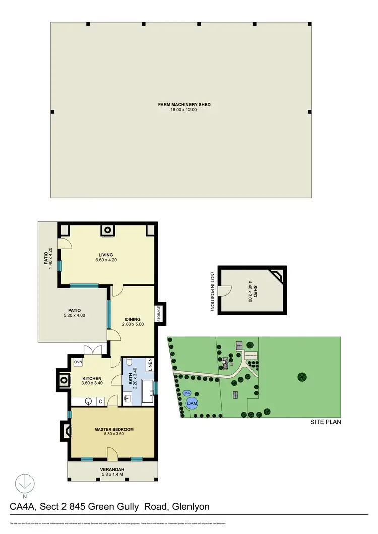 Floorplan of Homely house listing, Level CA4A/Sect 2/845 Green Gully Road, Glenlyon VIC 3461