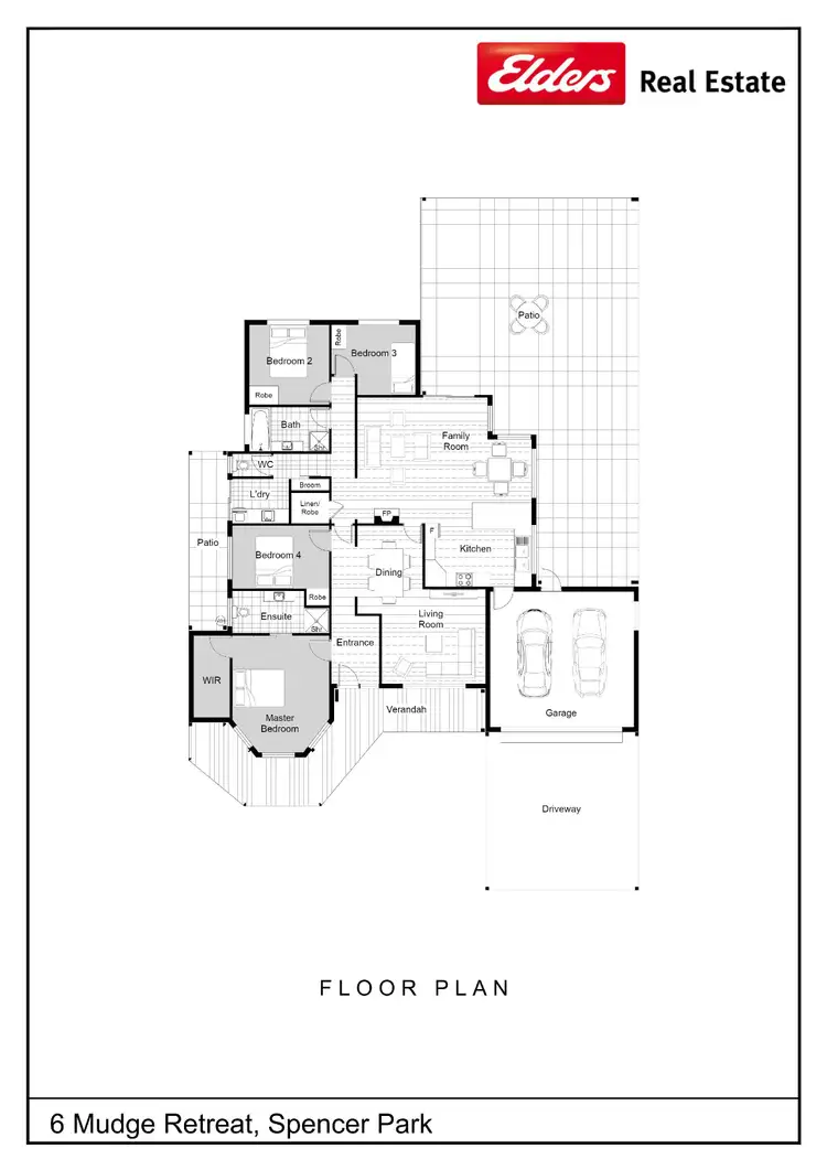 Floorplan of Homely house listing, 6 Mudge Retreat, Spencer Park WA 6330