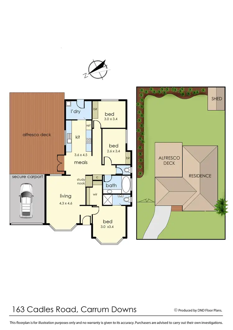 Floorplan of Homely house listing, 163 Cadles Road, Carrum Downs VIC 3201