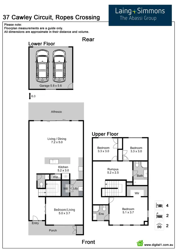 Floorplan of Homely house listing, 37 Cawley Circuit, Ropes Crossing NSW 2760