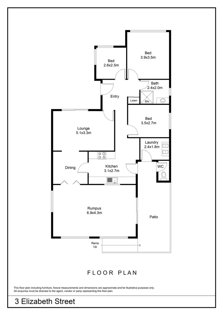 Floorplan of Homely house listing, 3 Elizabeth Street, Goulburn NSW 2580