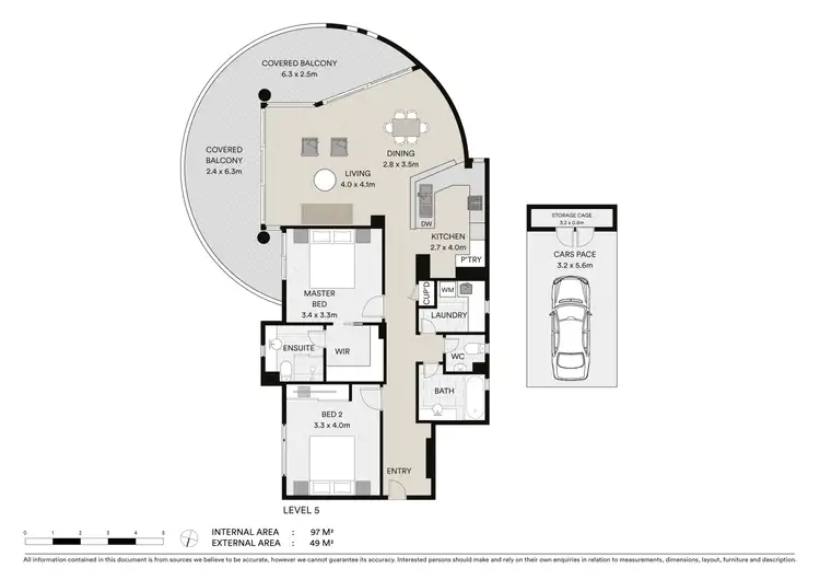 Floorplan of Homely apartment listing, 507/1 Twenty First Avenue, Palm Beach QLD 4221