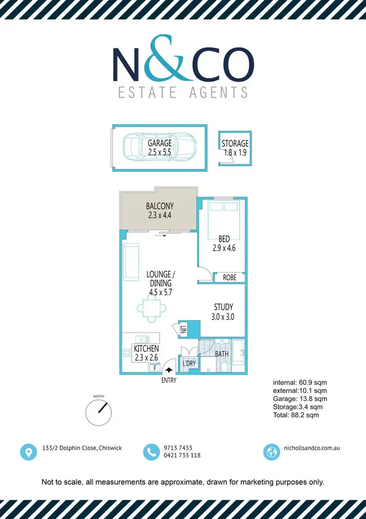 Floorplan of Homely apartment listing, 133/2 Dolphin Close, Chiswick NSW 2046