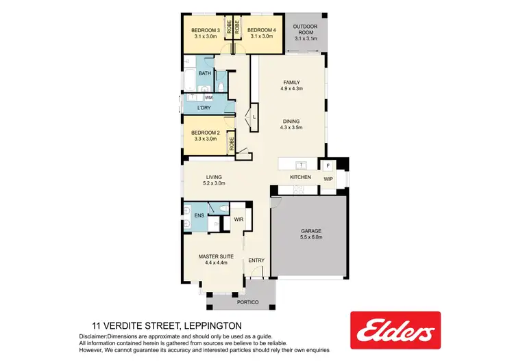 Floorplan of Homely house listing, 11 Verdite Street, Leppington NSW 2179