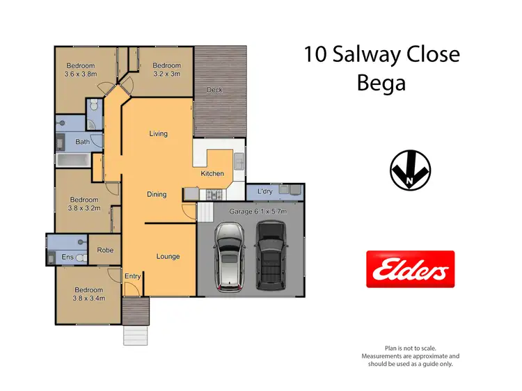 Floorplan of Homely house listing, 10 Salway Close, Bega NSW 2550