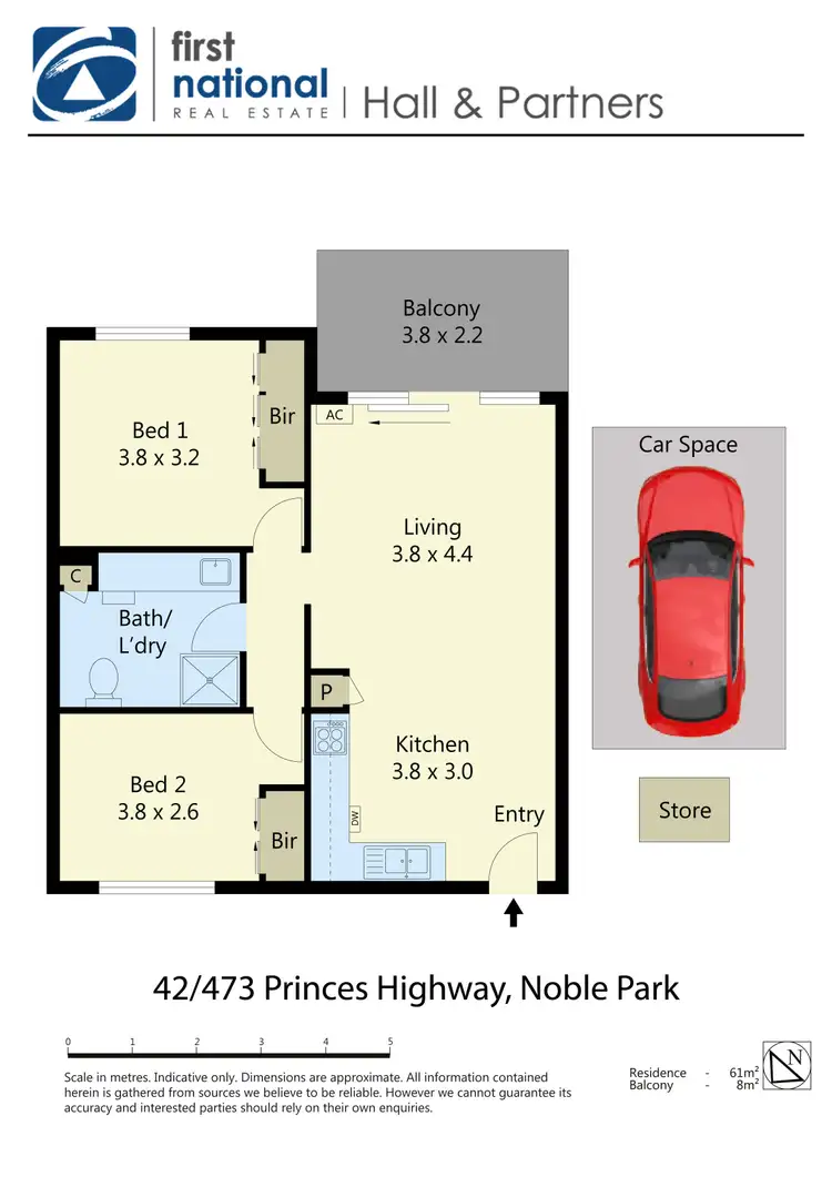 Floorplan of Homely apartment listing, 42/473 Princes Highway, Noble Park VIC 3174