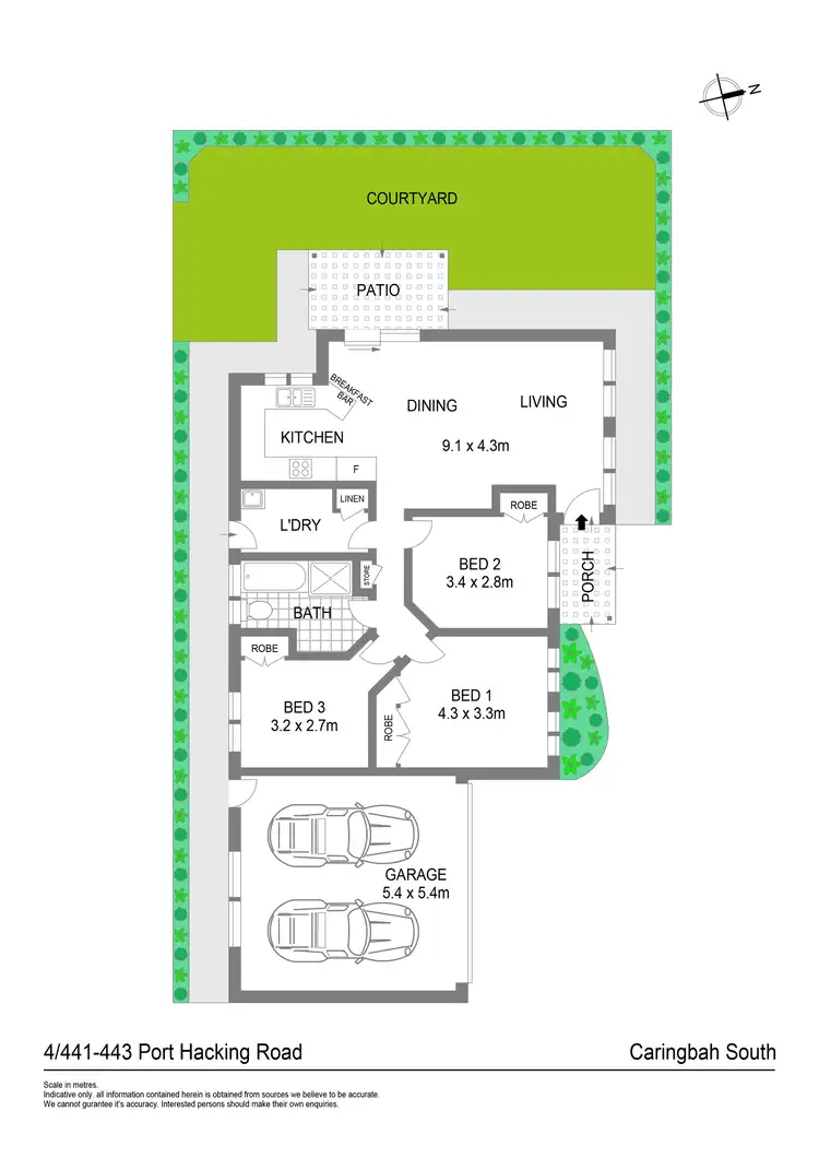 Floorplan of Homely villa listing, 4/441-443 Port Hacking Road, Caringbah NSW 2229