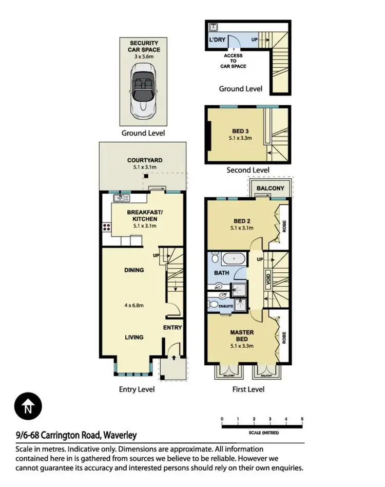 Floorplan of Homely townhouse listing, 9/60-68 Carrington Road, Waverley NSW 2024