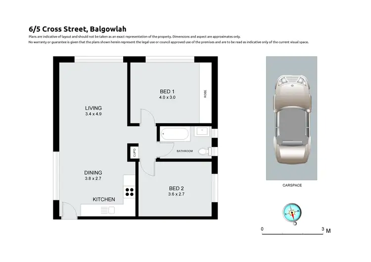 Floorplan of Homely apartment listing, 6/5 Cross Street, Balgowlah NSW 2093