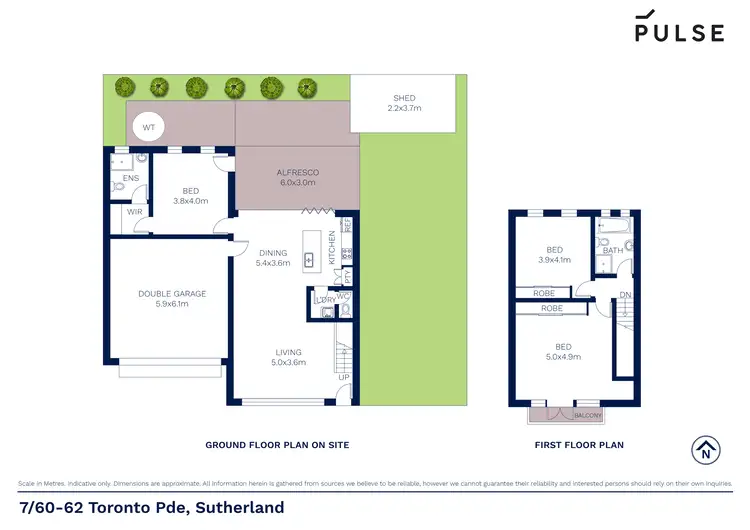 Floorplan of Homely townhouse listing, 7/60-62 Toronto Parade, Sutherland NSW 2232
