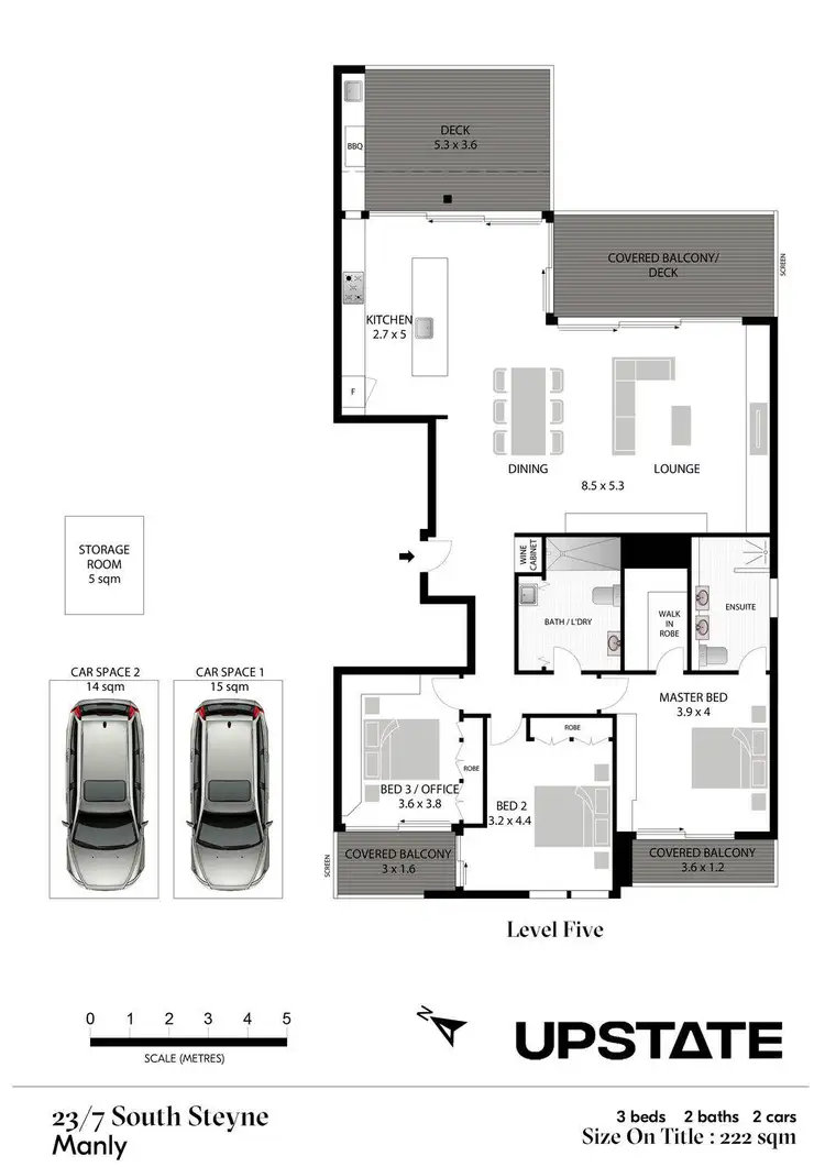 Floorplan of Homely apartment listing, 23/7 South Steyne, Manly NSW 2095