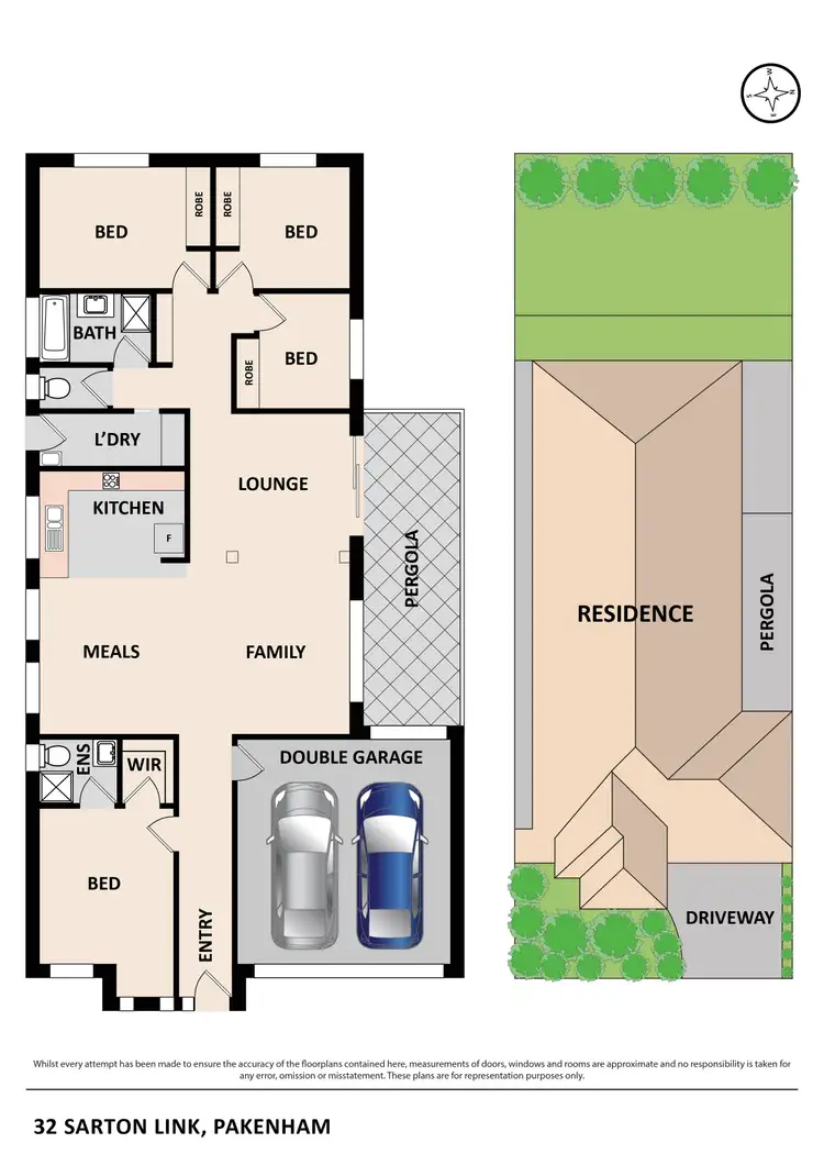 Floorplan of Homely house listing, 32 Sarton Link, Pakenham VIC 3810