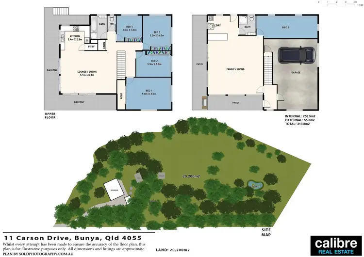 Floorplan of Homely house listing, 11 Carson Drive, Bunya QLD 4055