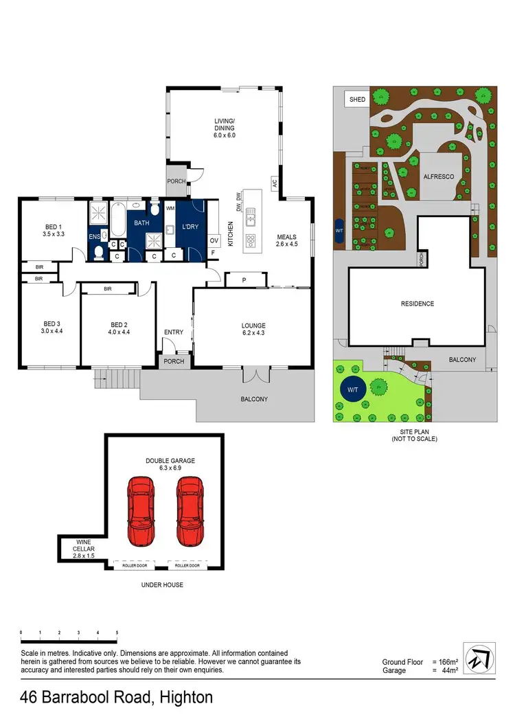 Floorplan of Homely house listing, 46 Barrabool Road, Highton VIC 3216