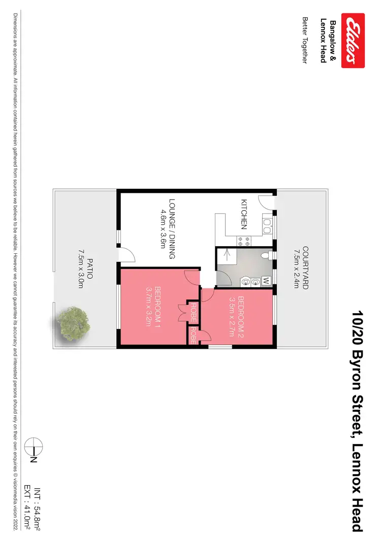 Floorplan of Homely villa listing, 10/20 Byron Street, Lennox Head NSW 2478