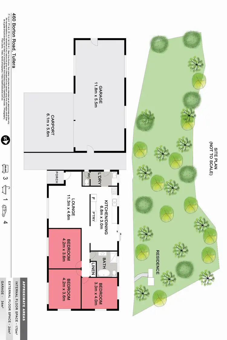 Floorplan of Homely house listing, 460 Borton Road, Tullera NSW 2480