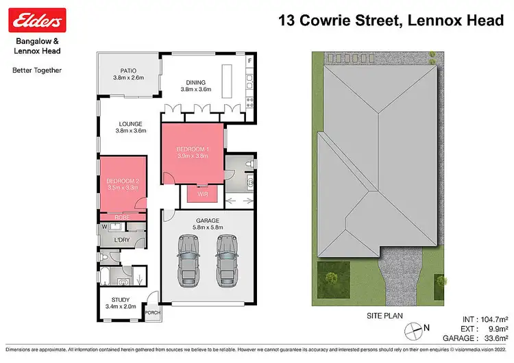 Floorplan of Homely house listing, 13 Cowrie Street, Lennox Head NSW 2478