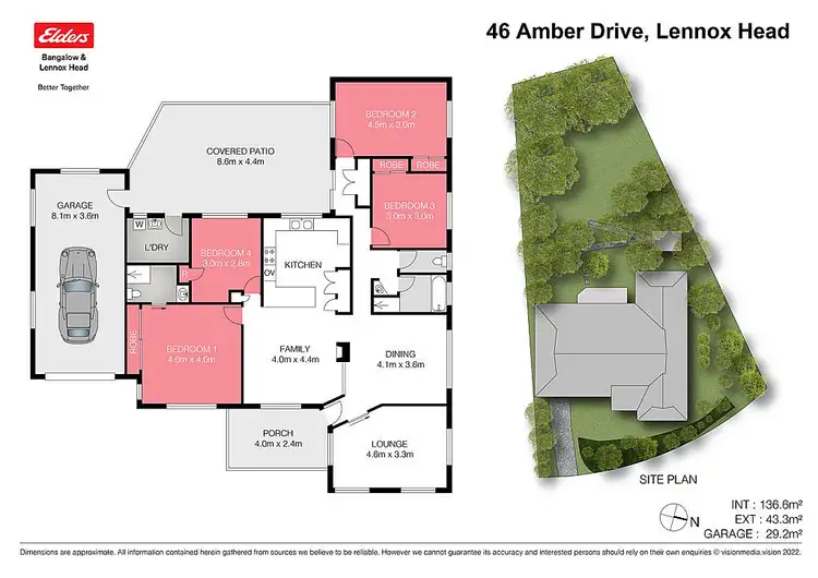 Floorplan of Homely house listing, 46 Amber Drive, Lennox Head NSW 2478