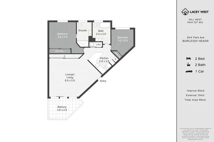 Floorplan of Homely unit listing, 38/4 Park Avenue, Burleigh Heads QLD 4220