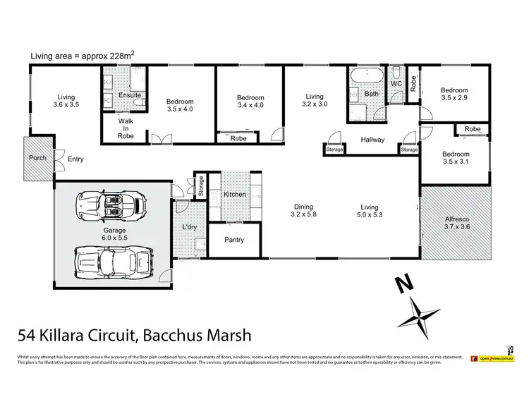 Floorplan of Homely house listing, 54 Killara Circuit, Bacchus Marsh VIC 3340