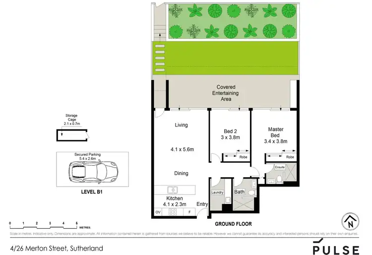 Floorplan of Homely unit listing, 4/26 Merton Street, Sutherland NSW 2232