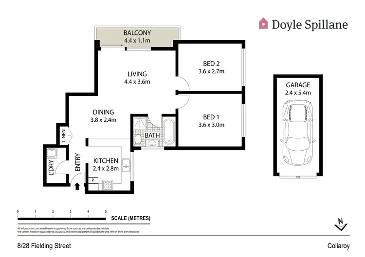 Floorplan of Homely apartment listing, 8/28 Fielding Street, Collaroy NSW 2097