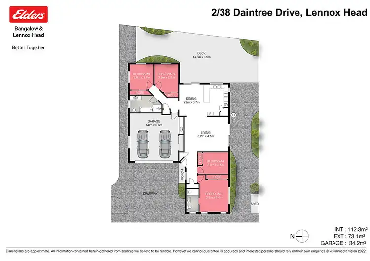 Floorplan of Homely house listing, 2/38 Daintree Drive, Lennox Head NSW 2478