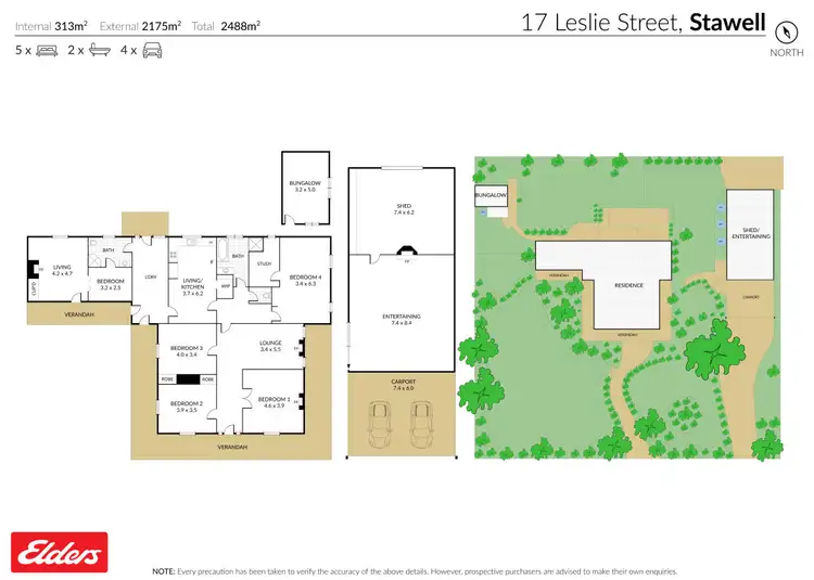 Floorplan of Homely house listing, 17 Leslie Street, Stawell VIC 3380