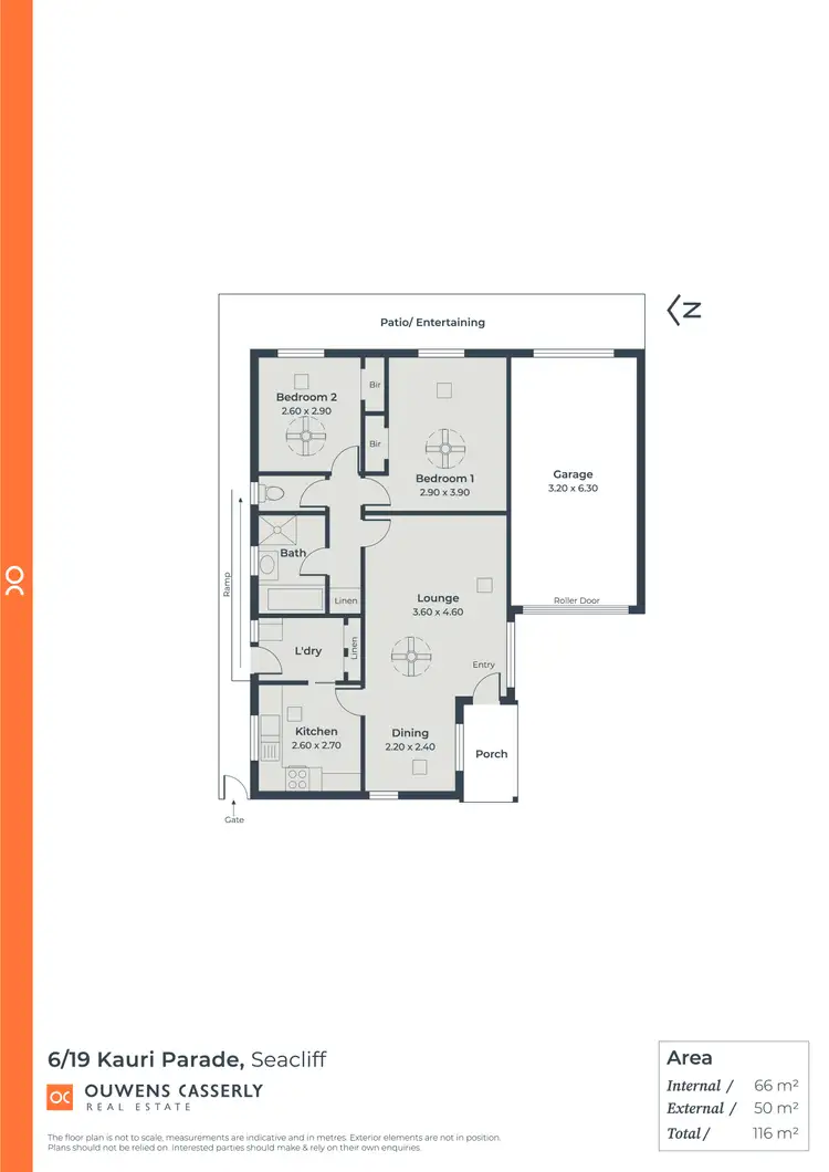 Floorplan of Homely unit listing, 6/19 Kauri Parade, Seacliff SA 5049