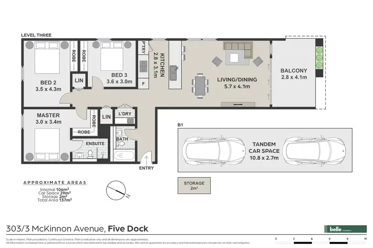 Floorplan of Homely apartment listing, 303/3 McKinnon Avenue, Five Dock NSW 2046