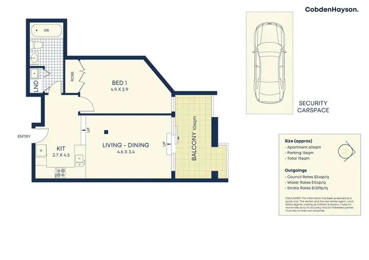 Floorplan of Homely apartment listing, 404/2-12 Smail Street, Ultimo NSW 2007