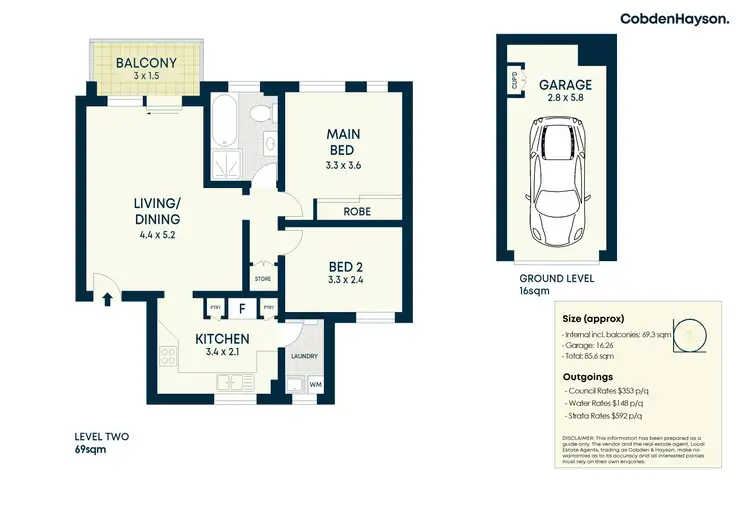 Floorplan of Homely apartment listing, 13/26 Huxtable Avenue, Lane Cove North NSW 2066