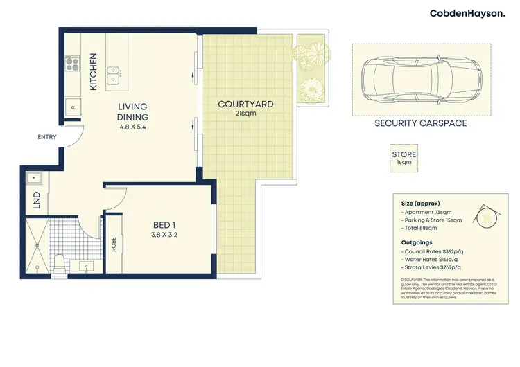 Floorplan of Homely unit listing, 7B/5 Centennial Avenue, Lane Cove North NSW 2066