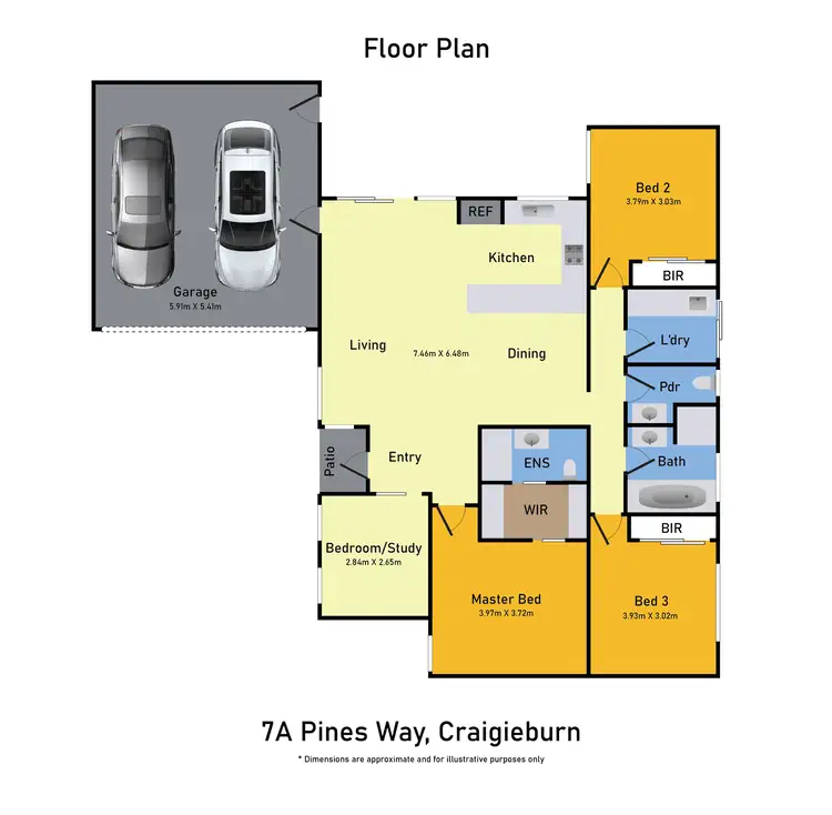 Floorplan of Homely house listing, 7A Pines Way, Craigieburn VIC 3064